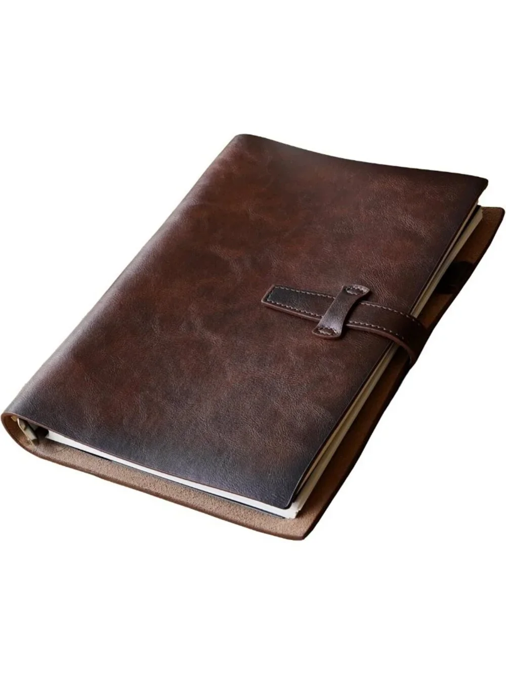 Vintage Refillable A5 Leather Binder Notebook | 6-Ring Organizer with 120 Pages